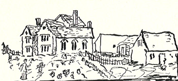 The Vicarage in 1809 - a sketch by J. Pridden in the Bodleian Librray